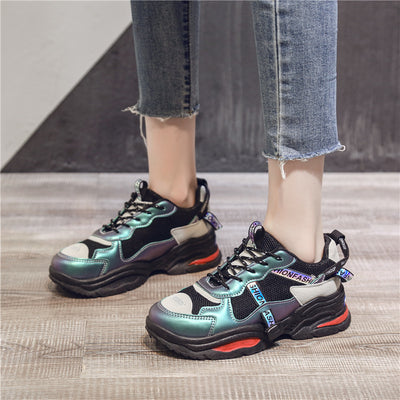 Zapatillas Deportivas Plataforma Talla Grande para Mujer - Malla Transpirable Estilo Casual Otoño - Image 4