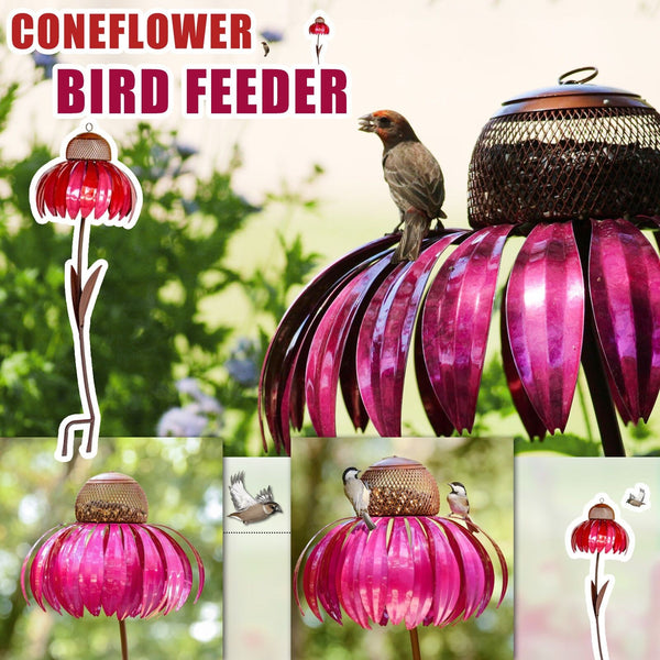 Comedero para Pájaros con Diseño de Pétalos