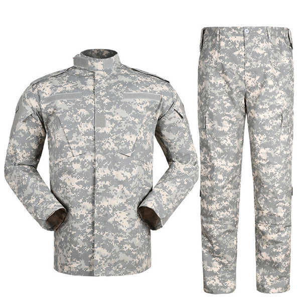 Conjunto de 10 Uniformes Militares Camuflaje Madera para Hombre - Stock Disponible