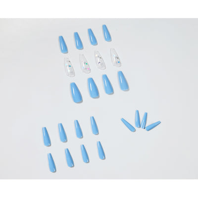 Polvo Láser Mariposa Azul Cielo para Uñas - Efecto Espejo - Image 5