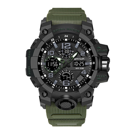 Reloj Deportivo Dual Display Multifunción Impermeable para Hombre - Image 12