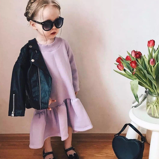 Chaqueta de Cuero para Niños con Diseño de Rombo Acolchado - Image 4