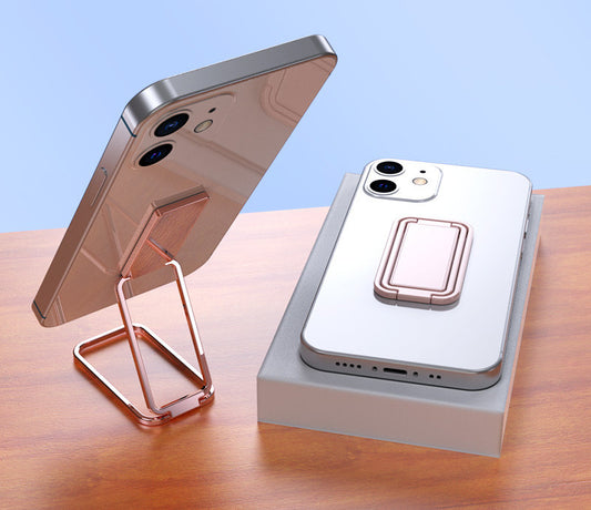 Soporte Metálico Plegable para Teléfono y Tablet con Anillo Adhesivo - Image 2