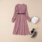 Vestido Camisero Floral con Cinturón Escote V