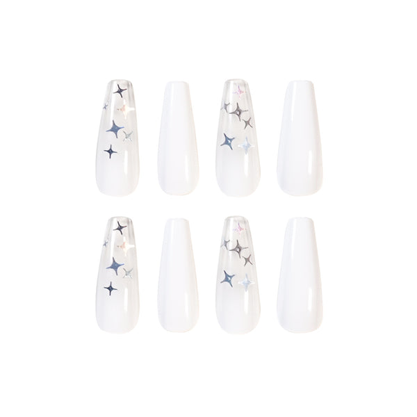 Parches de Uñas Decorativas Impermeables Removibles