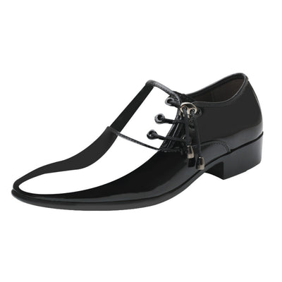 Zapatos de Cuero Italiano para Hombre - Mocasines Brillantes Punta Aguda - Image 3