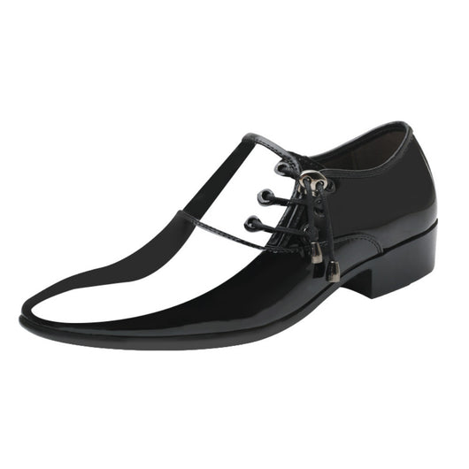 Zapatos de Cuero Italiano para Hombre - Mocasines Brillantes Punta Aguda - Image 3