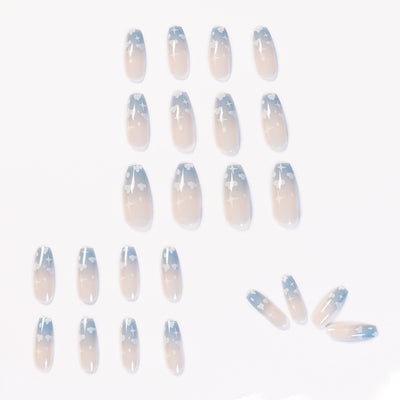 Uñas Postizas Suaves Gris Azulado - Parches Removibles y Reutilizables - Image 9