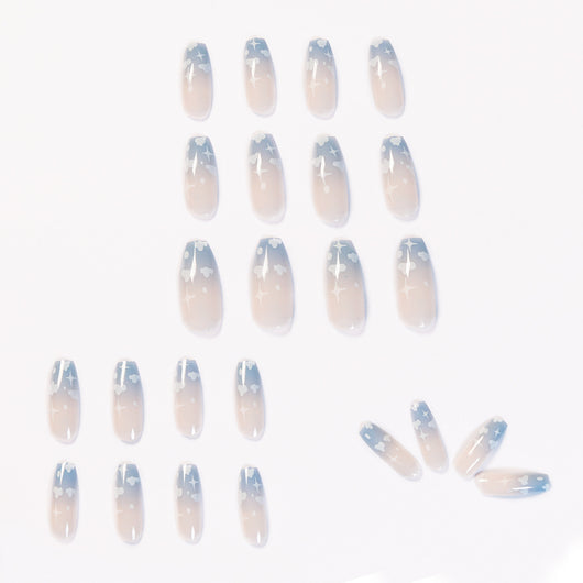 Uñas Postizas Suaves Gris Azulado - Parches Removibles y Reutilizables - Image 9