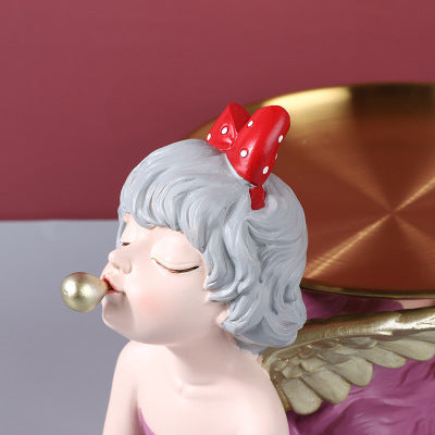 Decoración Ángel de Resina Nórdica Luxury con Burbuja - Regalo Perfecto para Bodas y Hogar - Image 4