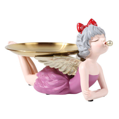 Decoración Ángel de Resina Nórdica Luxury con Burbuja - Regalo Perfecto para Bodas y Hogar - Image 3
