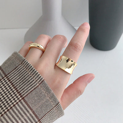 Anillo Geométrico Grande Ancho - Joyería Moderna y Atrevida - Image 11