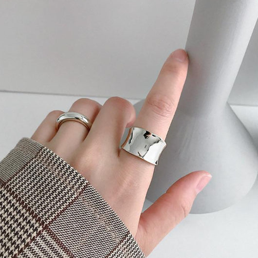 Anillo Geométrico Grande Ancho - Joyería Moderna y Atrevida - Image 4