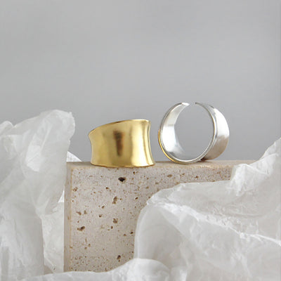 Anillo Geométrico Grande Ancho - Joyería Moderna y Atrevida - Image 2