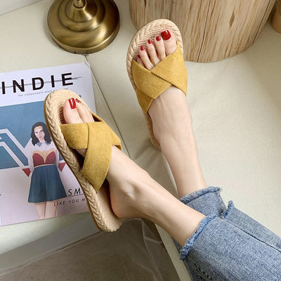 Sandalias y Pantuflas de Moda Coreana Versátiles - Image 7
