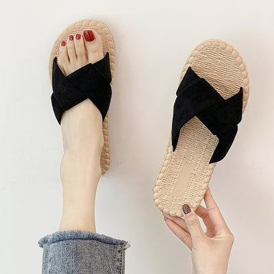 Sandalias y Pantuflas de Moda Coreana Versátiles - Image 4