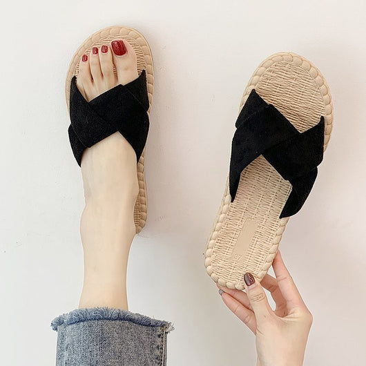 Sandalias y Pantuflas de Moda Coreana Versátiles - Image 4