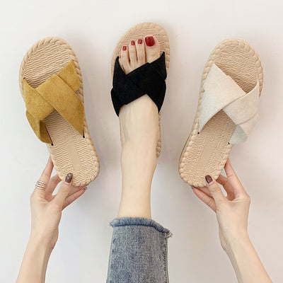 Sandalias y Pantuflas de Moda Coreana Versátiles - Image 5