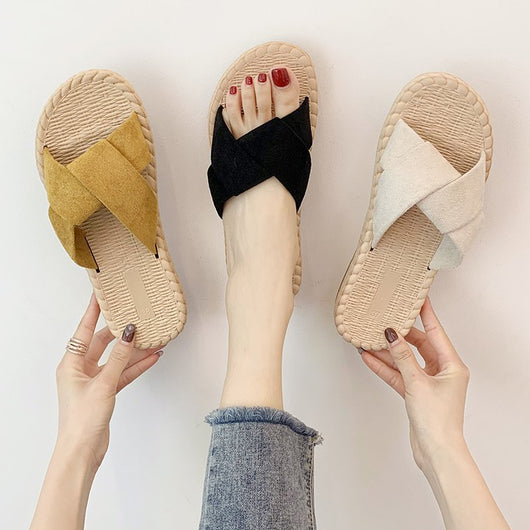 Sandalias y Pantuflas de Moda Coreana Versátiles - Image 5