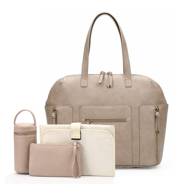 Bolsa Maternal Multifuncional PU - Mochila Portabebés 2 en 1 Gran Capacidad - Image 2