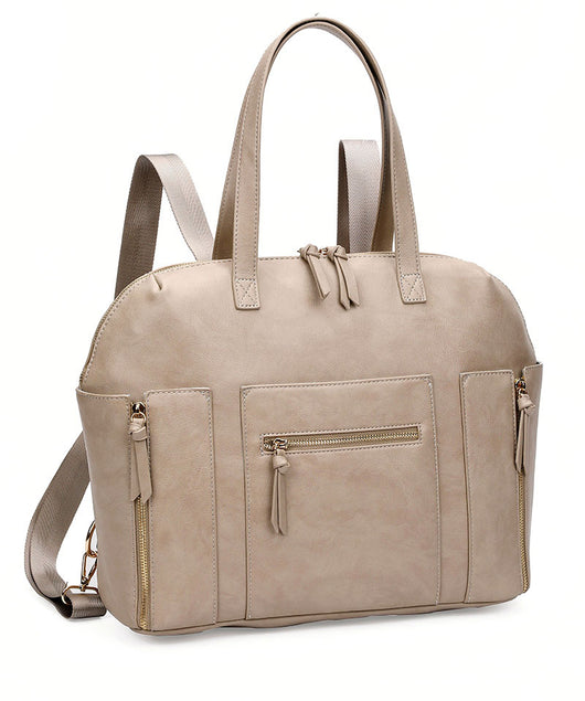 Bolsa Maternal Multifuncional PU - Mochila Portabebés 2 en 1 Gran Capacidad - Image 3