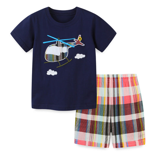 Traje Infantil de Punto de Algodón con Diseño Cartoon - Conjunto de Dos Piezas - Image 5