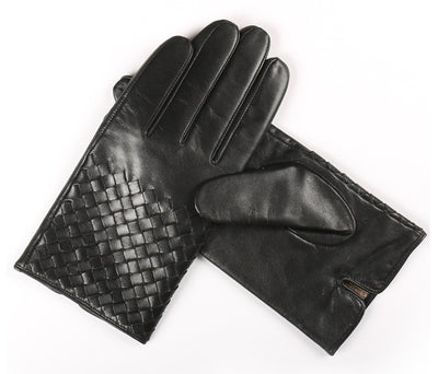 Guantes de Cuero Cabrilla para Hombre Invierno - Tejido a Mano con Forro Polar - Image 7