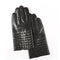 Guantes de Cuero Cabrilla para Hombre Invierno - Tejido a Mano con Forro Polar