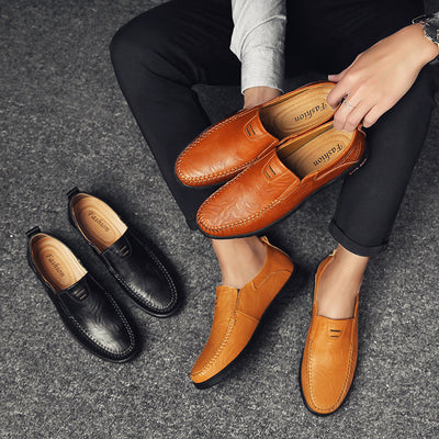 Zapatos de Cuero Ligeros Estilo Británico para Hombre - Image 10