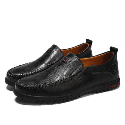 Zapatos de Cuero Ligeros Estilo Británico para Hombre