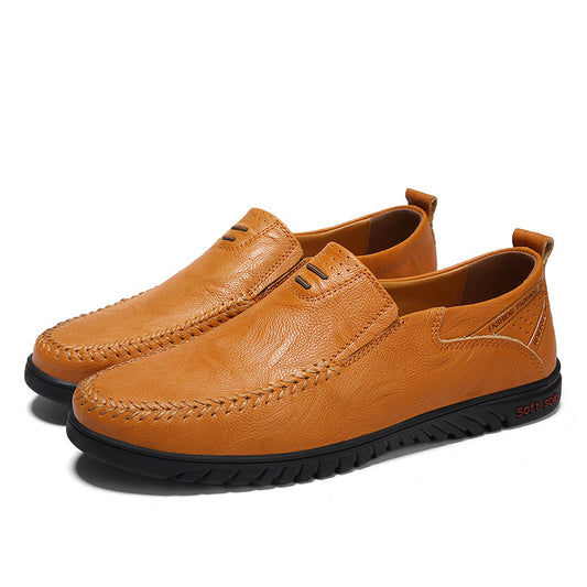 Zapatos de Cuero Ligeros Estilo Británico para Hombre - Image 2