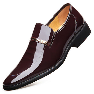 Zapatos de Cuero Italiano para Hombre - Mocasines Brillantes Punta Aguda - Image 8