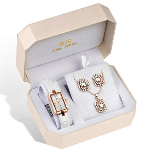 Reloj Pulsera Mujer con Cristales Brillantes - Diseño Moda Actual