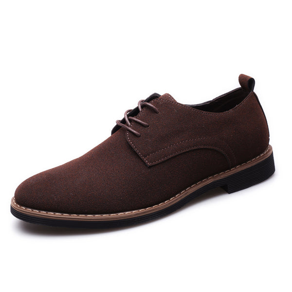 Tenis para Hombre de Cuero y Gamuza - Tallas Grandes