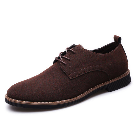 Tenis para Hombre de Cuero y Gamuza - Tallas Grandes