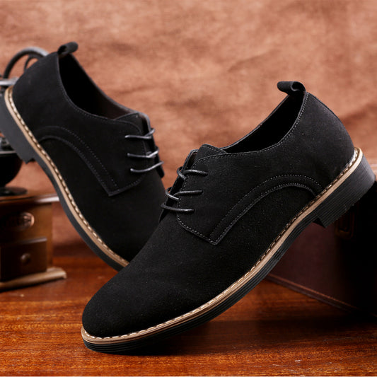 Tenis para Hombre de Cuero y Gamuza - Tallas Grandes