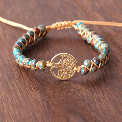 Pulsera de Ágata Natural Tejida a Mano - Yoga, Amistad y Amor - Image 11