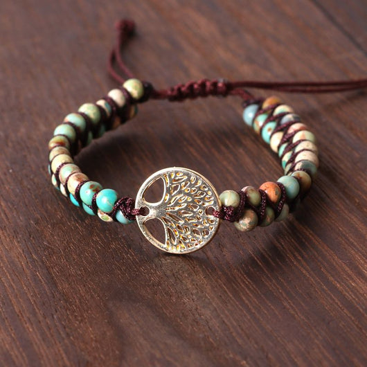 Pulsera de Ágata Natural Tejida a Mano - Yoga, Amistad y Amor - Image 10