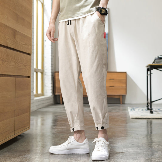 Pantalón Deportivo Cropped Holgado Talla Grande - Image 2
