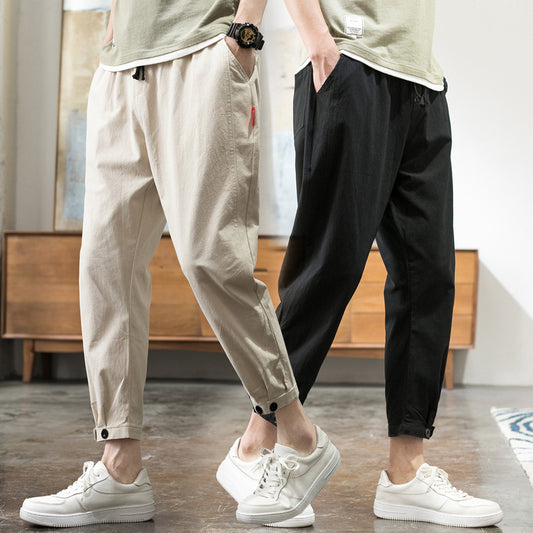 Pantalón Deportivo Cropped Holgado Talla Grande