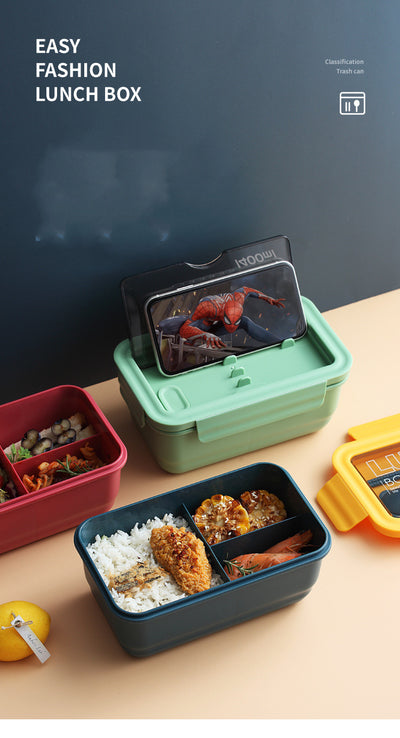 Lonchera Compartimentada Portátil Estilo Japonés - Caja de Almuerzo para Estudiantes - Image 14