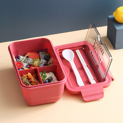 Lonchera Compartimentada Portátil Estilo Japonés - Caja de Almuerzo para Estudiantes - Image 3