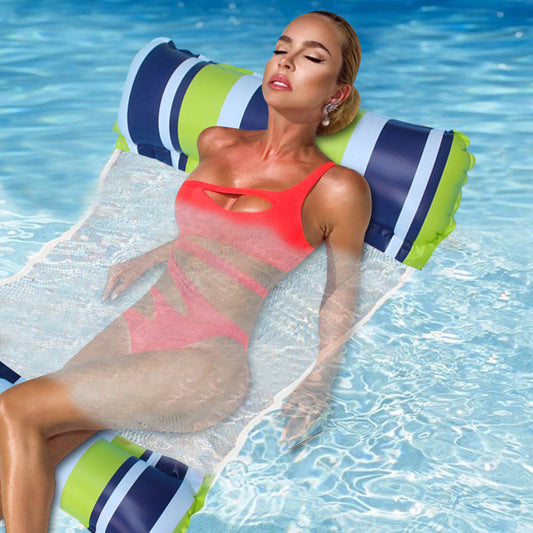 Hamaca Flotante Inflable para Niños con Drenaje y Respaldo