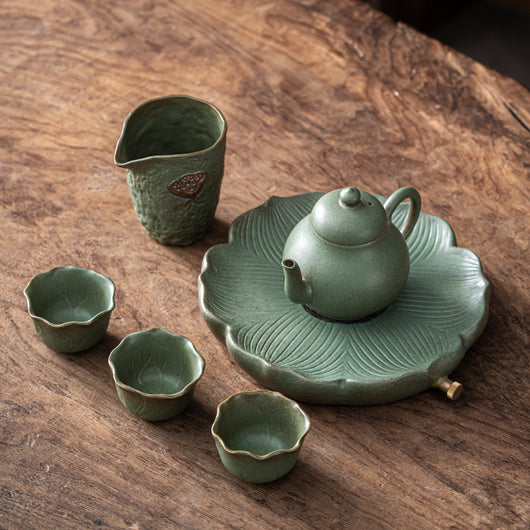 Juego de Té en Cerámica: Taza y Tetera Portátil de Diseño Minimalista - Image 7