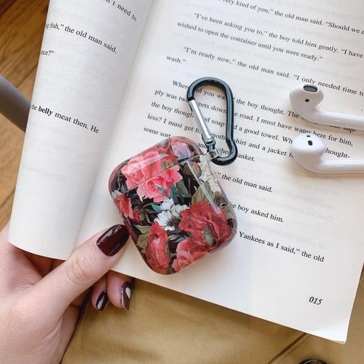 Funda Protectora para AirPods con Diseño Floral Natural - Girasol y Rosa - Image 12