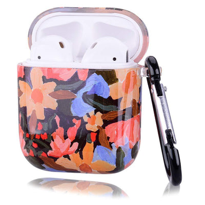Funda Protectora para AirPods con Diseño Floral Natural - Girasol y Rosa - Image 5