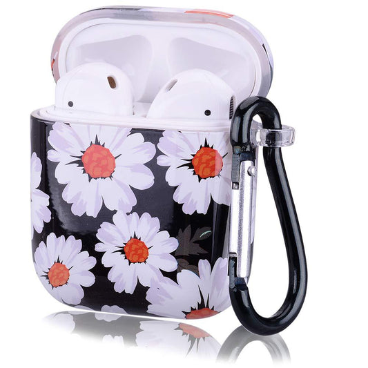 Funda Protectora para AirPods con Diseño Floral Natural - Girasol y Rosa