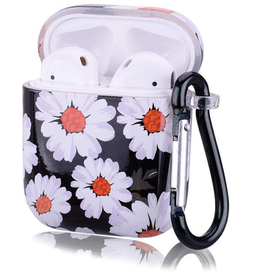 Funda Protectora para AirPods con Diseño Floral Natural - Girasol y Rosa