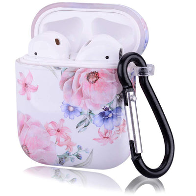 Funda Protectora para AirPods con Diseño Floral Natural - Girasol y Rosa - Image 2