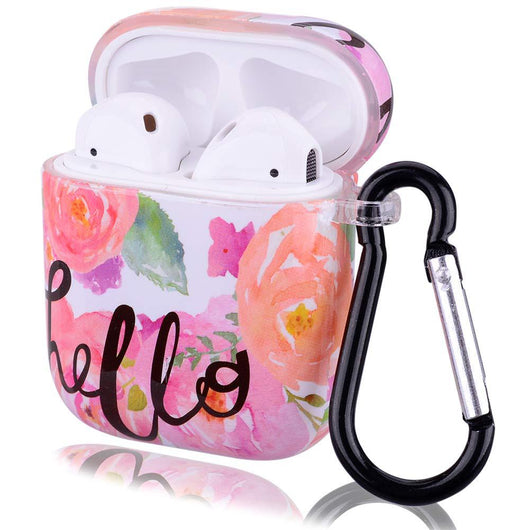 Funda Protectora para AirPods con Diseño Floral Natural - Girasol y Rosa - Image 9
